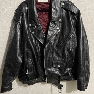 Dries van noten leather jacket